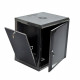 Коммутационный шкаф 19"12U, 600x500x640мм (Ш*Г*В), эконом,акриловое стекло, черный