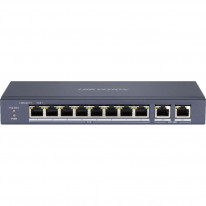 Hikvision DS-3E0310P-E/M - 8-портовий некерований комутатор Fast Ethernet POE