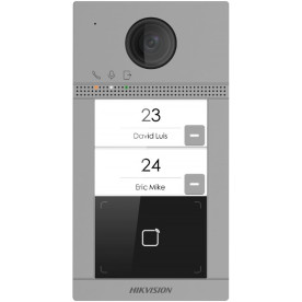 Hikvision DS-KV8213-WME1(C)/Flush/Europe BV - Металлическая дверная станция на 2 кнопки