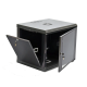 Шкаф 19" 9U, 600x500x507мм (Ш*Г*В), эконом, акриловое стекло, черный