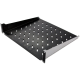Полиця консольна чорна 19" 2U 450мм