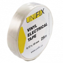 UNIFIX ETU-25W - Iзоляцiйна стрiчка бiла 0.17х18 мм 25 м
