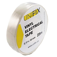 UNIFIX ETU-25W - Iзоляцiйна стрiчка бiла 0.17х18 мм 25 м