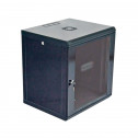 Коммутационный шкаф 19"12U, 600x500x640мм (Ш*Г*В), эконом,акриловое стекло, черный