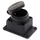 Колодка одинарная с заглушкой 1*16 (каучук) ERKA 6001