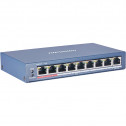 Hikvision DS-3E0109P-E(C) - 8-портовий некерований комутатор Fast Ethernet POE