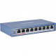 Hikvision DS-3E0109P-E(C) - 8-портовый неуправляемый коммутатор Fast Ethernet POE