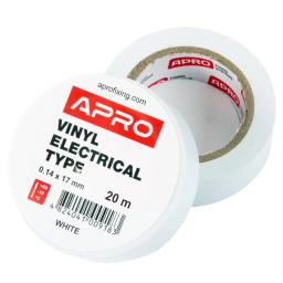 Iзоляцiйна стрiчка біла APRO 0.14х17 мм 20 м