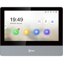 7-дюймовий внутрішній IP монітор відеодомофона Hikvision DS-KH8350-WTE1