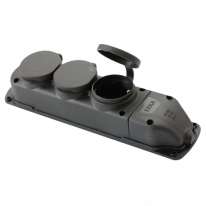 ERKA 6003 Колодка потрійна із заглушкою 3*16 (каучук)